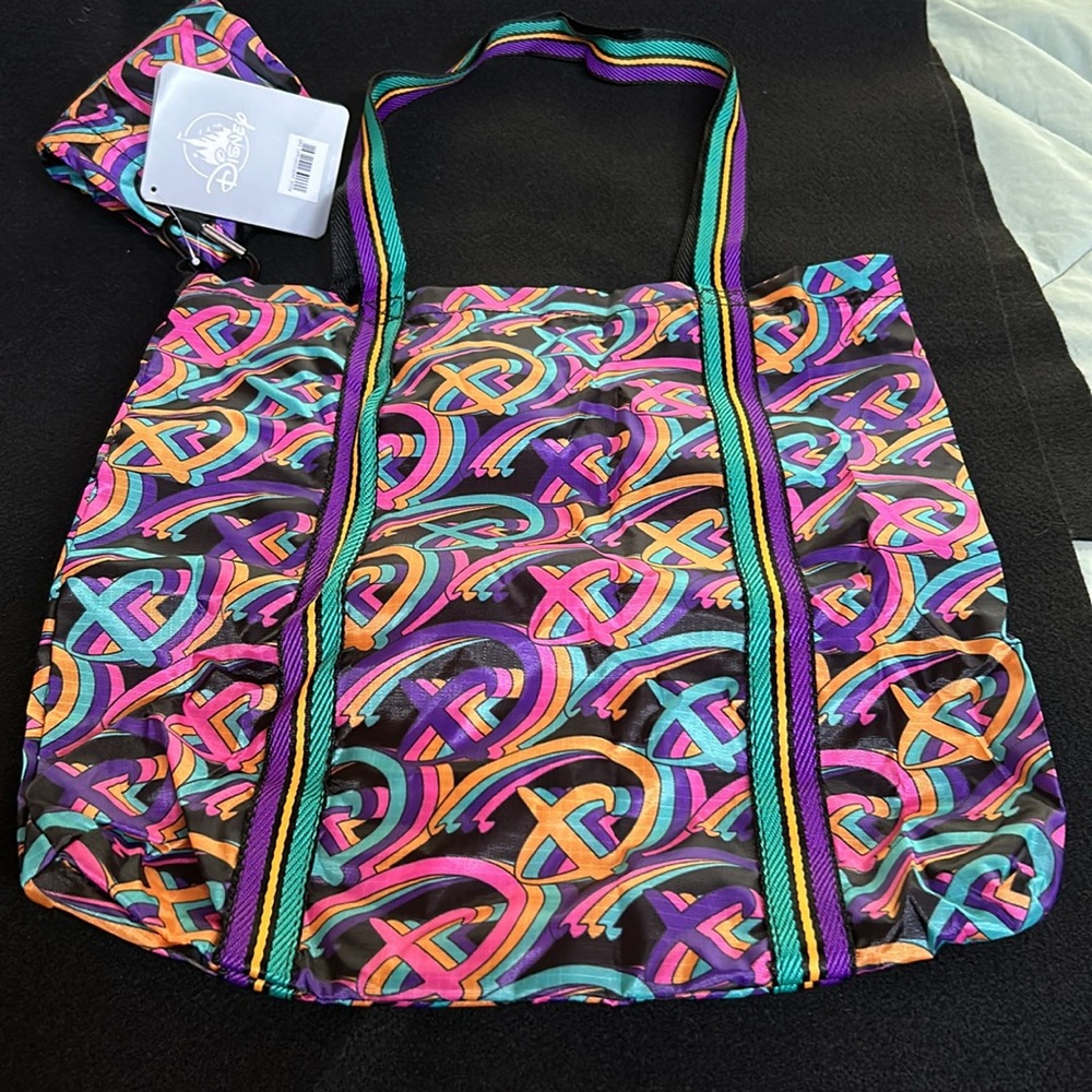 Disney logo tote with pouch nwt